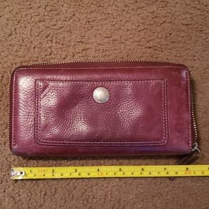 Coach zip around wallet